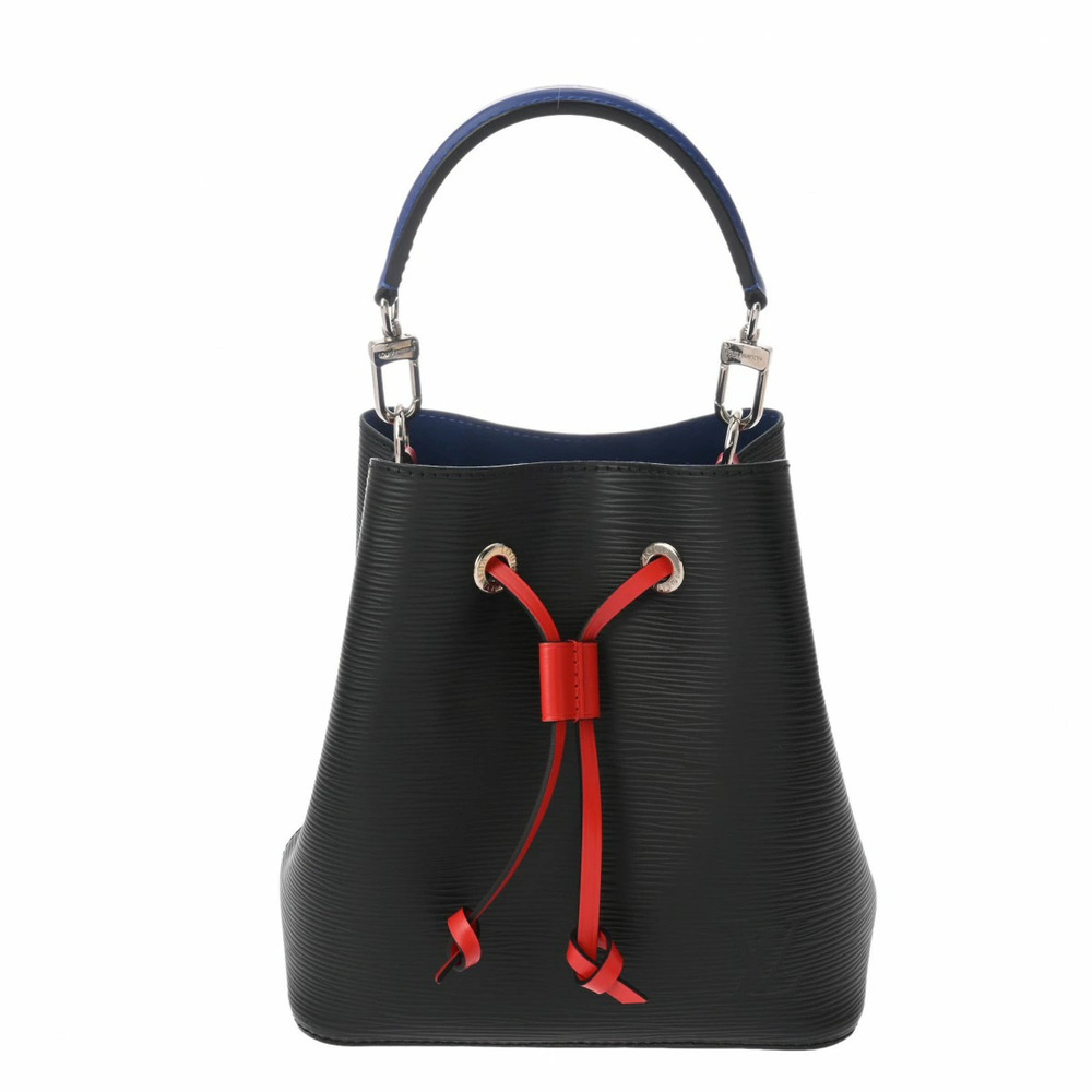 LOUIS VUITTON Epi NeoNoe Noir Black Saffron Leather Handbag